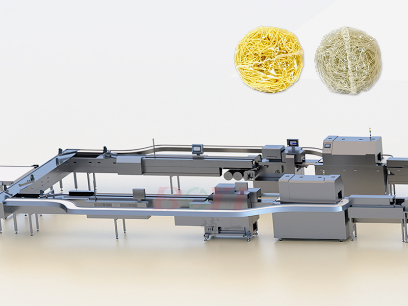 High-Speed Heat Shrink Packaging Line For  Noodle Cake