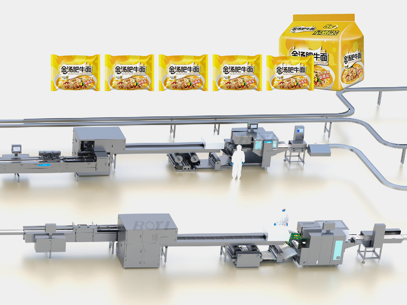 Five-in-One Integrated Bulk Packaging Line For Bagged Instant Noodles